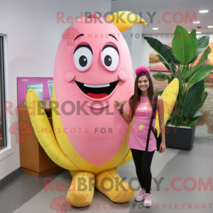 Pink Baa-mascottekostuum...