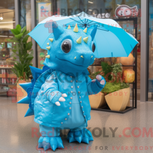 Himmelblå Stegosaurus...