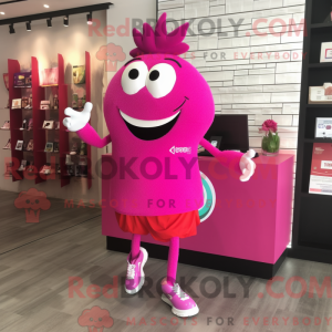 Magenta Candy Maskottchen...