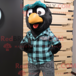 Teal Blackbird Maskottchen...