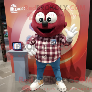 Maroon Handball Ball mascot...