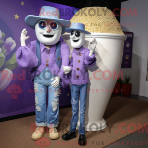 Lavender Pop Corn mascot...