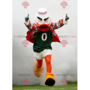 Witte en oranje eend vogel mascotte - Redbrokoly.com