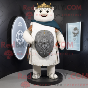 White Celtic Shield maskot...