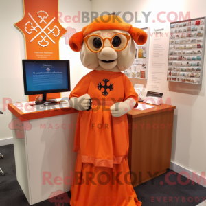 Orange Celtic Cross maskot...