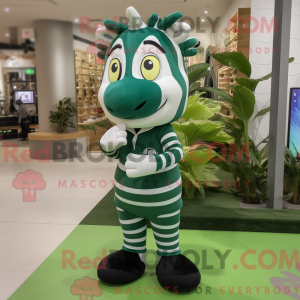 Forest Green Zebra mascot...