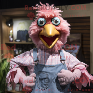 Rosa høner maskot drakt...