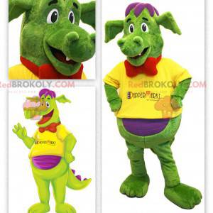 Mascotte de dinosaure coloré - Redbrokoly.com