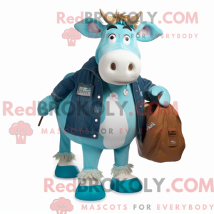Turkis Hereford Cow maskot...