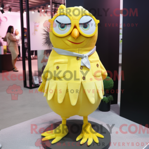Citrongul ugle maskot...