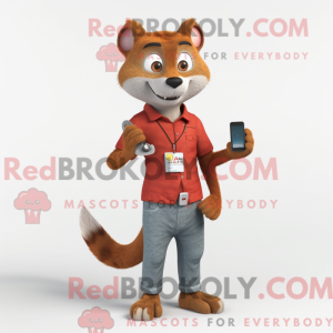 Rust Weasel maskot drakt...