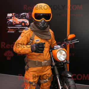 Orange Para Commando mascot...
