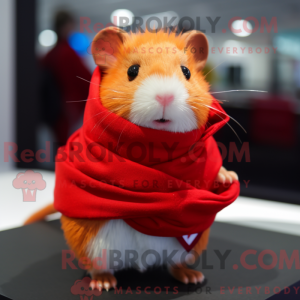 Máscara de hamster vermelho...