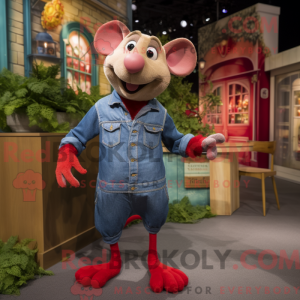 Rød Ratatouille maskot...