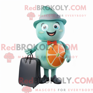 Teal Grapefruit Maskottchen...
