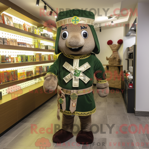 Olive Celtic Cross maskot...