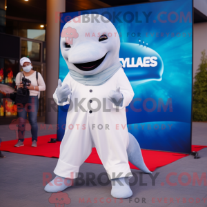 Personaggio mascotte balena...