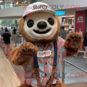 Rust Sloth maskot kostume...