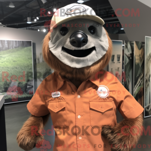 Rust Sloth-maskotdraktfigur...