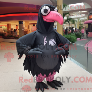 Sort Flamingo maskot...