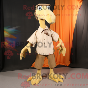 Tan Pterodactyl maskot...
