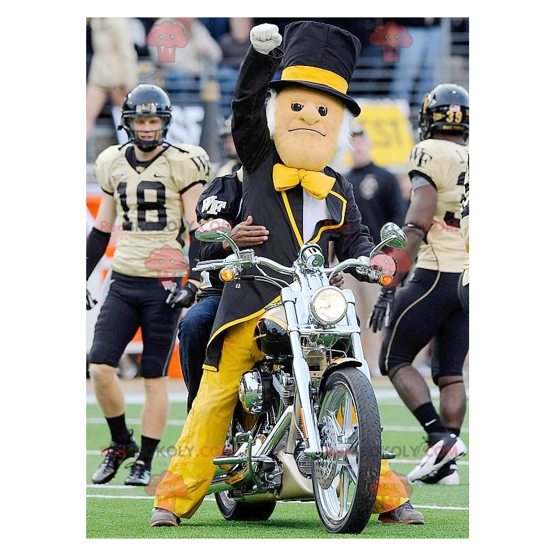Mascot man in black suit with a top hat - Redbrokoly.com Mascot man in black suit with a top hat - Redbrokoly.com