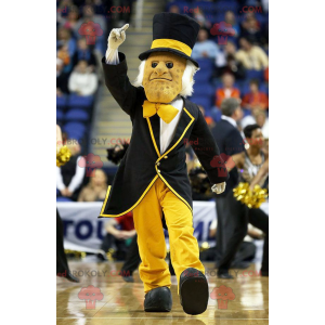 Mascot man in black suit with a top hat - Redbrokoly.com