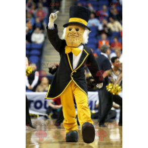 Mascot man in black suit with a top hat - Redbrokoly.com