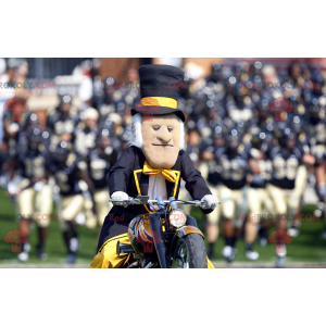 Mascot man in black suit with a top hat - Redbrokoly.com
