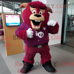 Maskotdraktfigura Magenta...