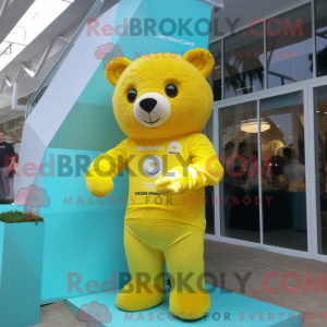 Lemon Yellow Bear maskot...