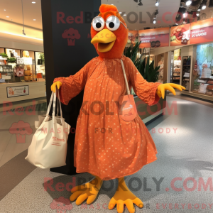 Oransje høner maskot...