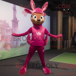 Magenta rådyr maskot...
