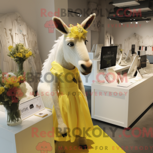 Lemon Yellow Donkey mascot...