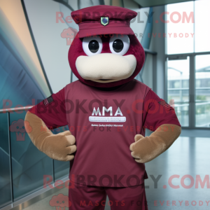 Maroon Marine Recon máscara...