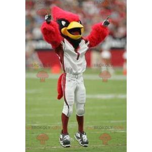 Red black and yellow bird mascot - Redbrokoly.com