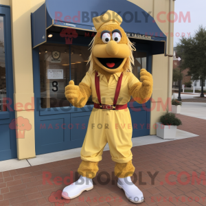Gold Jambalaya mascot...