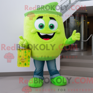 Postava maskota Lime Green...