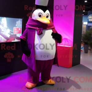 Magenta Penguin maskot...
