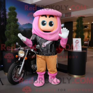 Pink pommes frites maskot...
