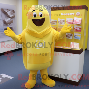 Postava maskota žluté...