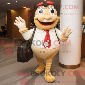 Cream Lobster mascot...