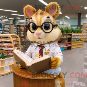 Gold Squirrel mascot...