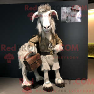 Sølv Boerged maskot kostume...