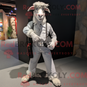 Sølv Boerged maskot kostume...