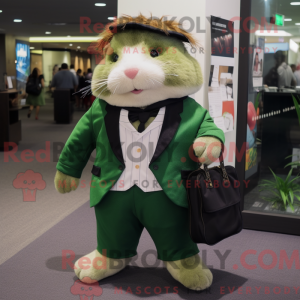 Skovgrøn marsvin maskot...