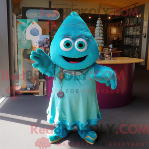 Turkis Men maskot kostume...
