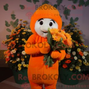 Oranje boeket bloemen...