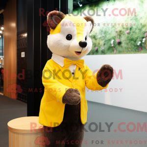 Citrongul mår maskot...