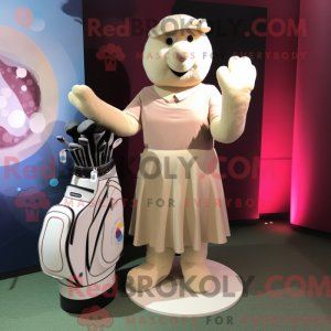 Beige Golf Bag...